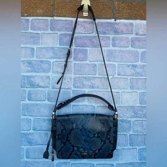 ZADIG & VOLTAIRE Optimiste snake leather crossbody bag - Picture 1 of 17